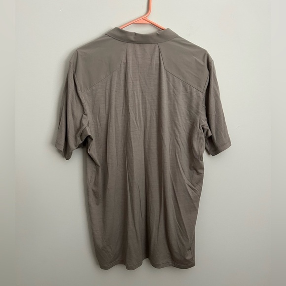 Arc'teryx Frame Polo Short Sleeve Shirt Size Medium Dark Cocoon Heather - Picture 6 of 6